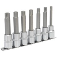 Sealey 7 Piece 1/2" Drive Ribe Socket Bit Set