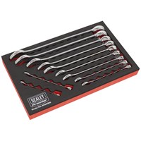 Sealey 11 Piece Combination Spanner Set Imperial in Module Tray