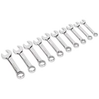 Sealey 10 Piece Short Combination Spanner Set Metric