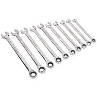 Sealey 10 Piece Extra Long Ratchet Combination Spanner Set