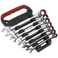 Sealey 7 Piece Ratchet Combination Spanner Set