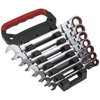 Sealey 7 Piece Flexi Head Ratchet Combination Spanner Set