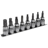 Sealey 8 Piece 3/8" Drive Lock On Hexagon Socket Bit Set Imperial
