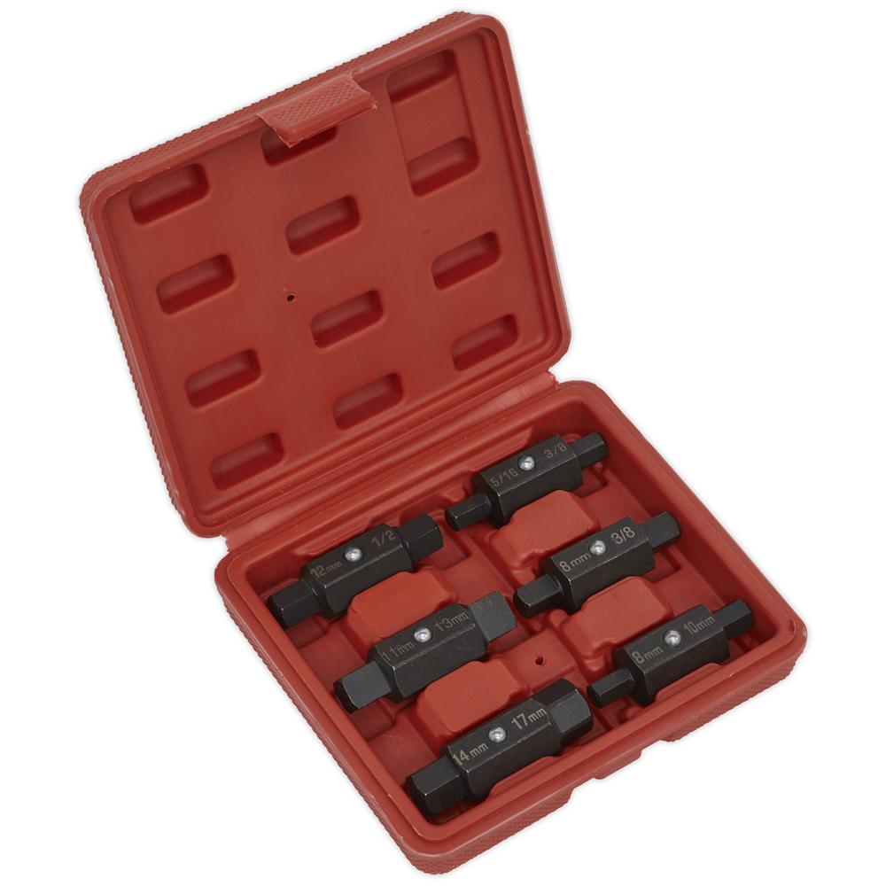 Sealey AK658 6 Piece Drain Key Double Ended Set