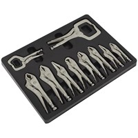 Sealey 10 Piece Locking Pliers Set in Module Tray