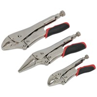 Sealey 3 Piece Quick Release Locking Plier Set