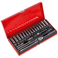 Sealey 41 Piece 1/4" Drive Hexagon WallDrive Socket Set Metric and Imperial
