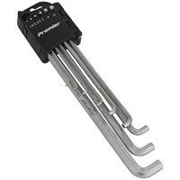Sealey 9 Piece Extra Long Stubby Hexagon Allen Key Set Metric
