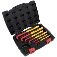 Sealey 6 Piece Extra Long VDE Insulated Hexagon Allen Key Set Metric
