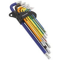 Sealey AK7194 9 Piece Colour Extra Long Torx Key Set
