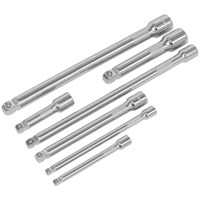 Sealey 7 Piece Combination Drive Wobble / Rigid Socket Extension Bar Set