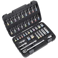 Sealey Premier 42 Piece 3/8" Drive Socket and Socket Bit Set 