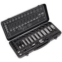 Sealey Black Series 34 Piece 3/8" Drive WallDrive Socket Set