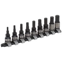 Sealey 9 Piece 3/8 Drive Hex Socket Bit Set Metric