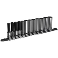 Sealey Black Series 12 Piece 3/8" Drive Deep Hexagon Socket Set