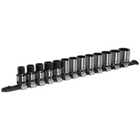 Sealey Black Series 13 Piece 1/2" Drive Hexagon Socket Set