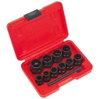 Sealey 10 Piece 3/8" Drive Bolt Extractor Set
