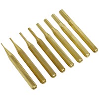 Sealey 8 Piece Brass Pin Punch Set