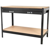 Sealey Metal Workbench with MDF Work Top and Drawer