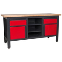 Sealey Workstation with 2 Drawers, 2 Cupboards