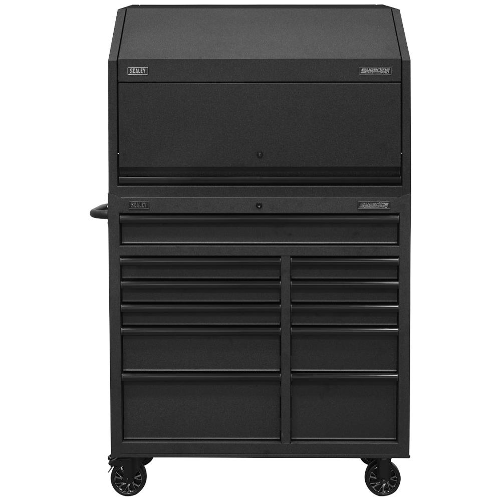 Sealey 11 Drawer Roller Cabinet and Power Strip Hutch Top Box | Roller ...