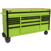 Sealey Superline Pro 15 Drawer Wooden Worktop Roller Cabinet