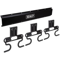 Sealey APH Wall Mount Storage Rail and Double S Hooks Kit