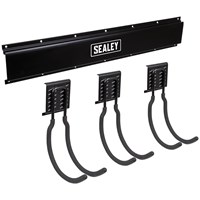 Sealey APH Wall Mount Storage Rail and Large Hooks Kit