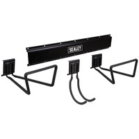 Sealey APH Wall Mount Storage Rail with J Hook and Loop Hooks Kit