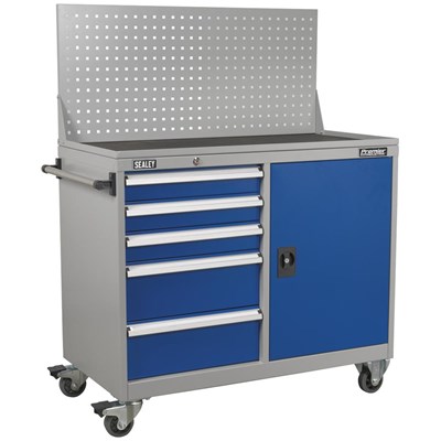 Sealey Premier Industrial Mobile Workstation 5 Drawer