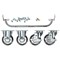 Sealey 5 Piece Industrial Handle and Wheel Kit for 565mm Cabinets Sealey 5 Piece Industrial Handle and Wheel Kit for 565mm Cabinets