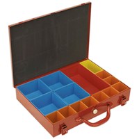 Sealey 15 Compartment Metal Organiser Case