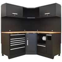 Sealey Premier MSS Oak Worktop Corner Storage System Combo
