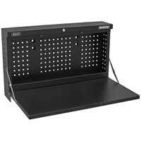 Sealey Wall Mount Fold Down Metal Workbench and Pegboard