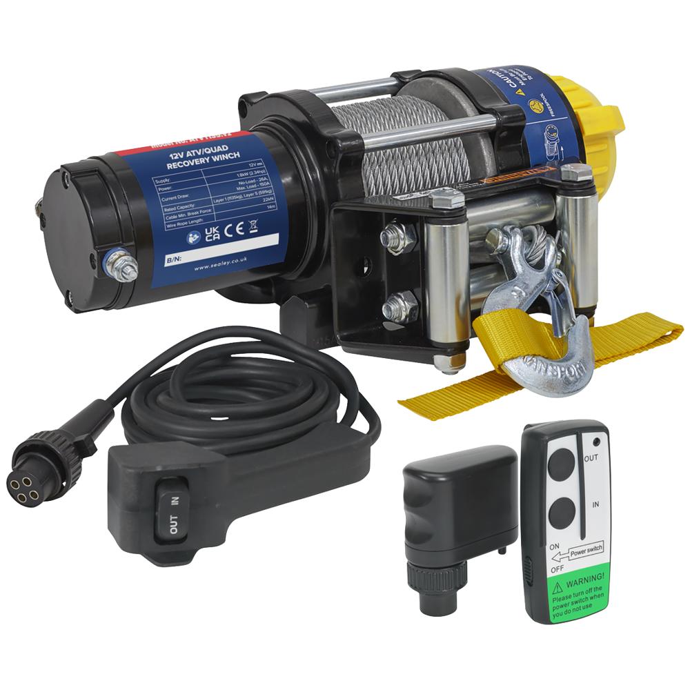Sealey ATV1135 12v Recovery Winch Wireless Combo Kit