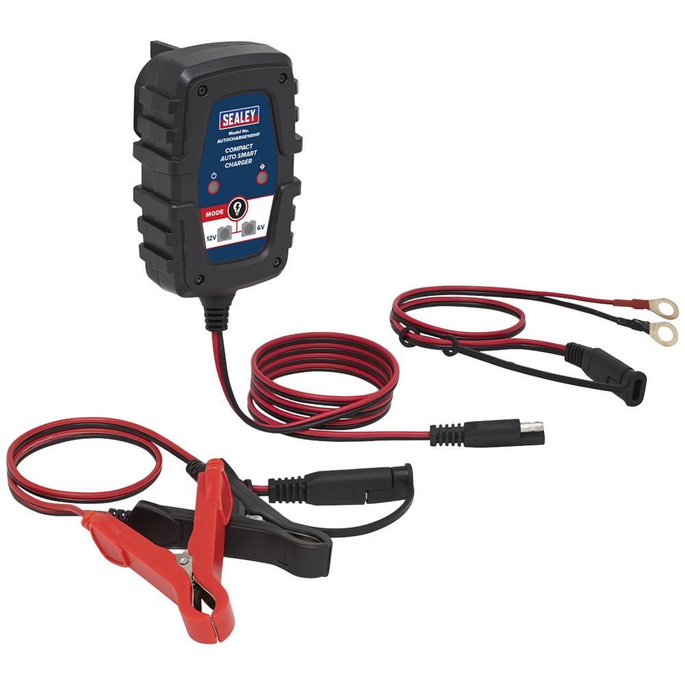 Sealey 100HF Compact Auto Smart 1amp Battery Charger