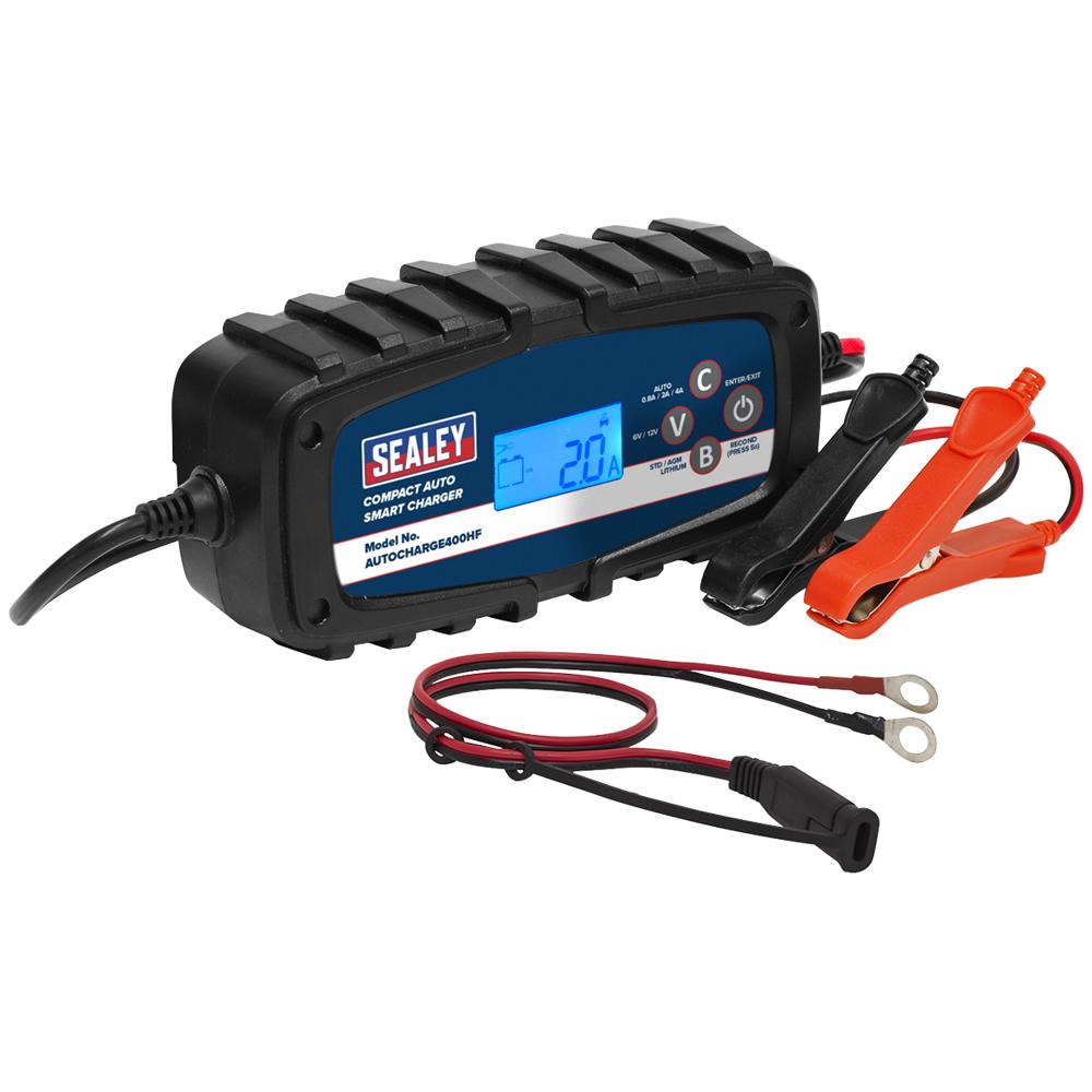 Sealey 400HF Compact Auto Smart 4amp Battery Charger