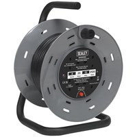 Sealey 4 Socket Cable Extension Reel 240v