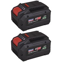 Sealey BK08 20v SV20 Cordless Li-ion Battery 8ah Pack of 2