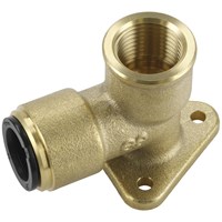 Sealey 1/2" BSP Brass Wingback Elbow for John Guest Speedfit Systems