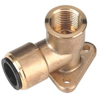 Sealey 3/4" BSP Brass Wingback Elbow for John Guest Speedfit Systems