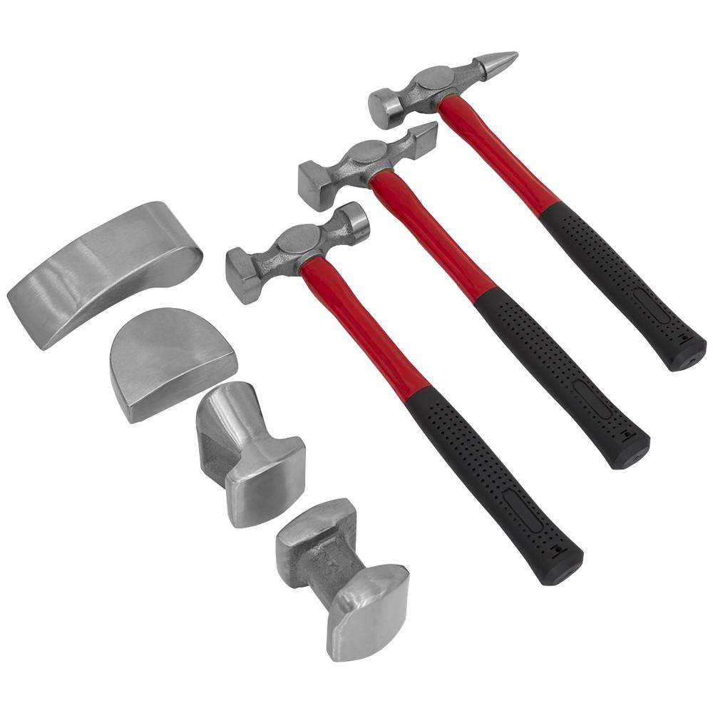 Sealey CB707 7 Piece Drop-Forged Panel Beating Set