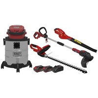 Sealey CP20V 20v Cordless 4 Piece Garden Power Tool Kit