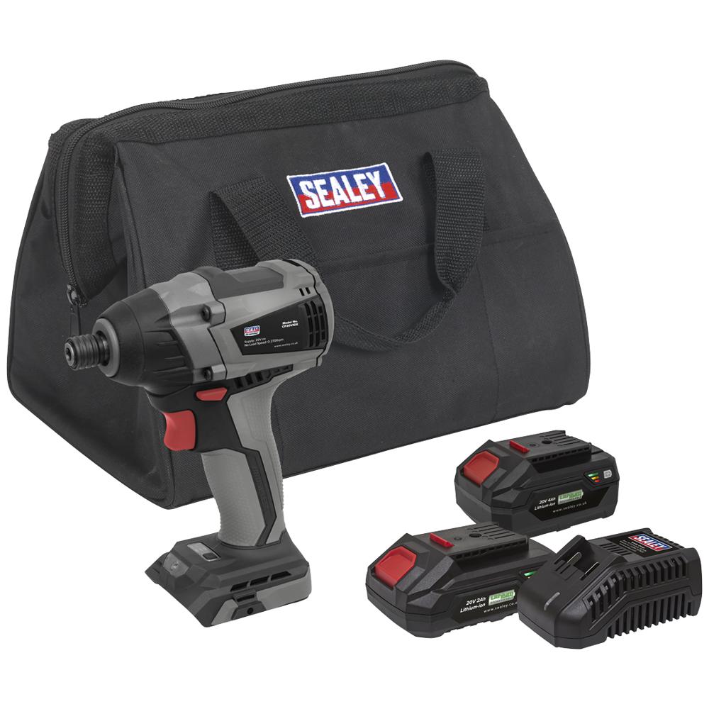 Tyler Sealey Driver Sealey CP20VIDX 20v Cordless Brushless Impact Driver | Impact Drivers
