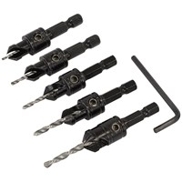 Sealey 5 Piece Countersinking Drill Bit Set