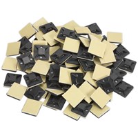 Sealey Self Adhesive Cable Tie Mounts Black