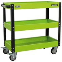Sealey CX110HV Hi Vis 3 Shelf Trolley