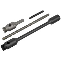 Sealey Hex Shank Diamond Core Drill Adaptor and Extension Set