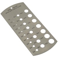 Sealey Drill Bit Size Gauge Metric