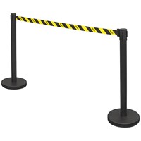 Sealey EV23 Retractable Safety Belt Barrier Post Set 